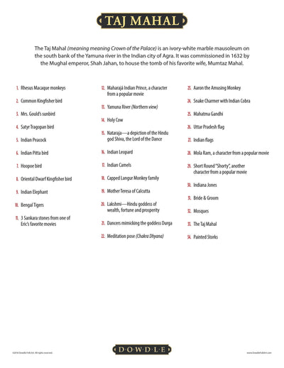 Taj Mahal - Mini Puzzle - 250 Piece