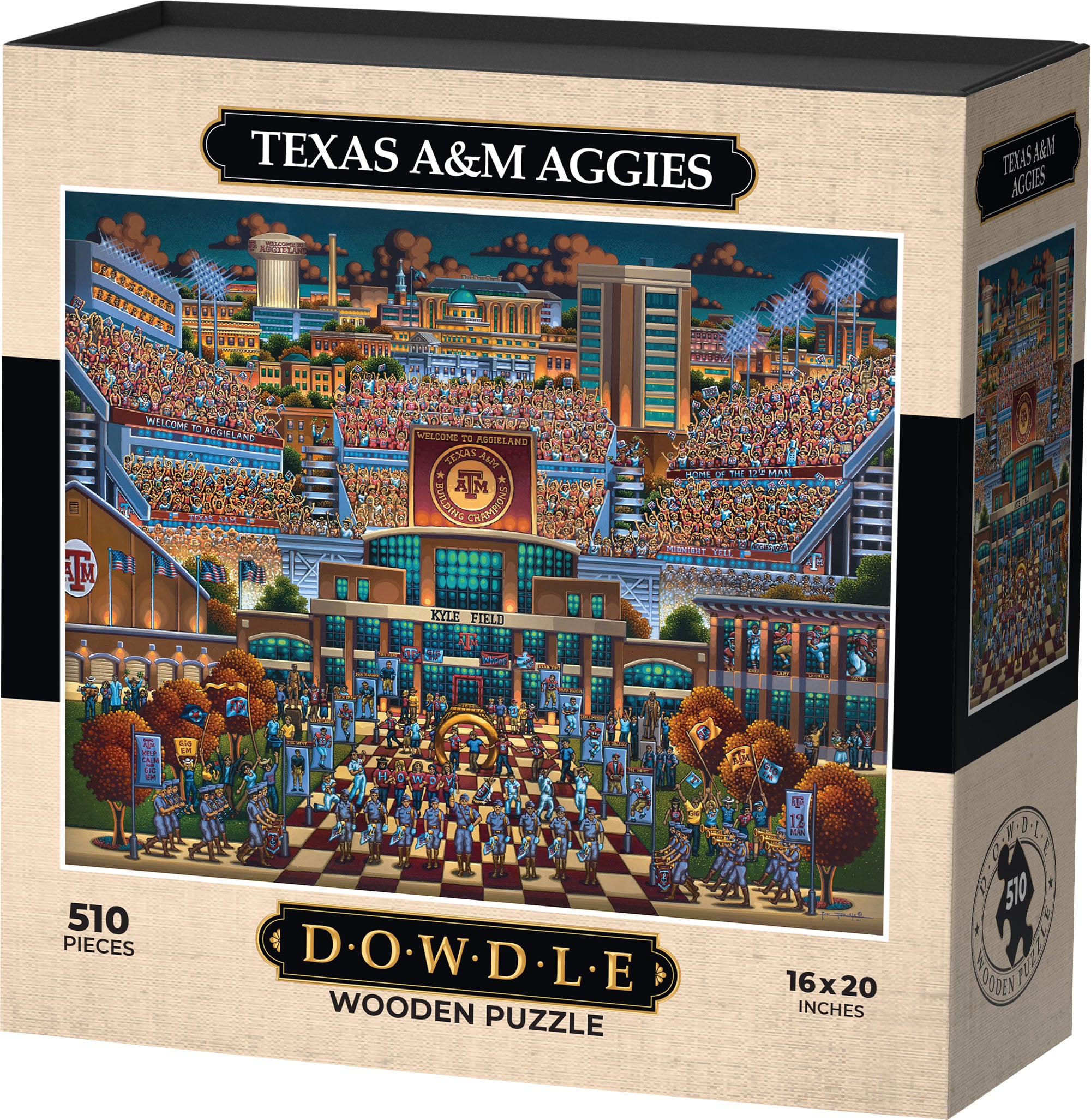 Texas A&M Aggies - Wooden Puzzle | Dowdle Folk Art