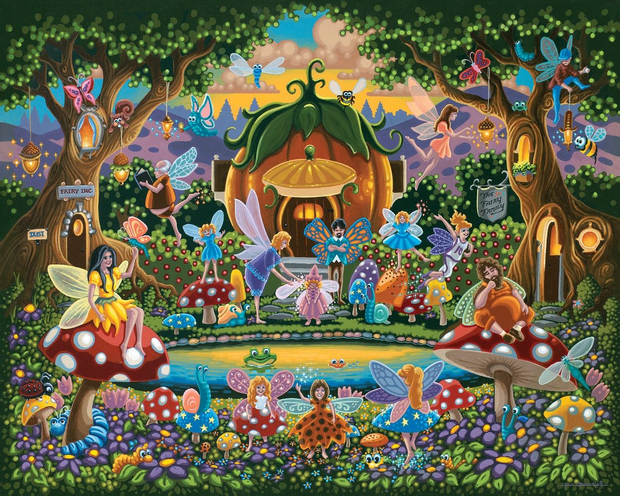 The Fairy Family - Wooden Puzzle | Dowdle Folk Art