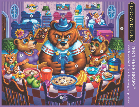 The Three Bears - Canvas Gallery Wrap