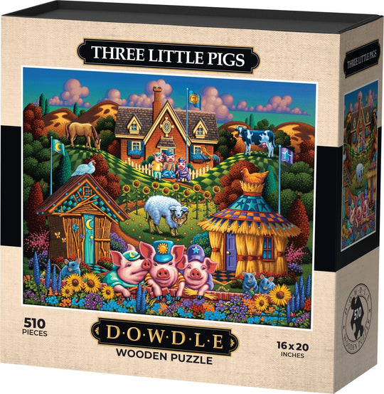 Three Little Pigs - Wooden Puzzle