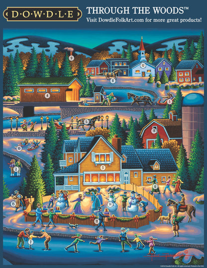 Through the Woods Canvas Gallery Wrap