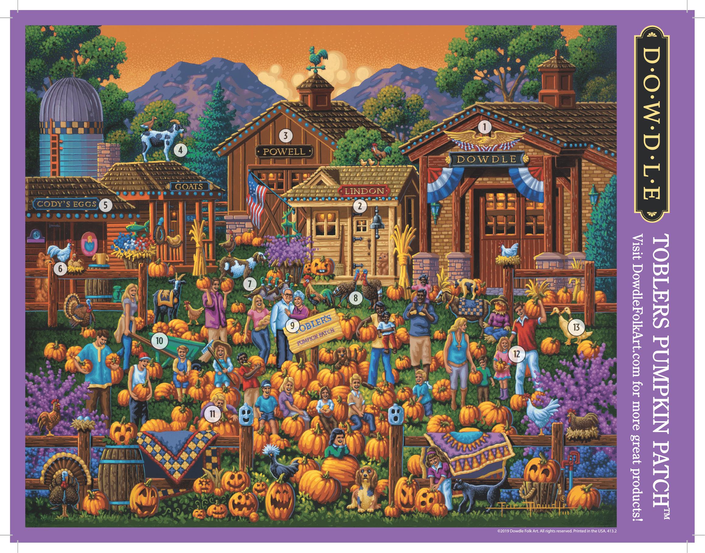 Toblers Pumpkin Patch Canvas Gallery Wrap