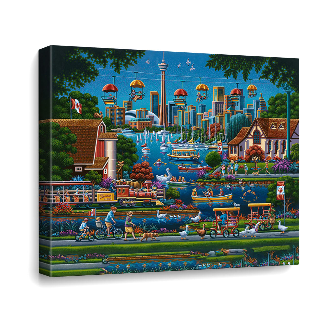 Toronto Island Canvas Gallery Wrap