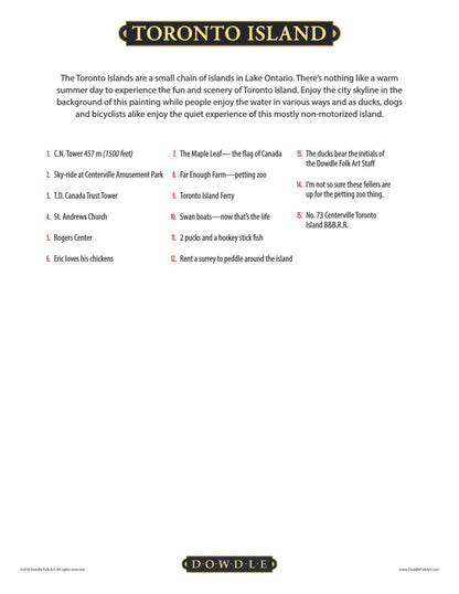 Toronto Island Canvas Gallery Wrap