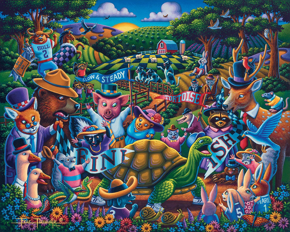 Tortoise and the Hare Canvas Gallery Wrap