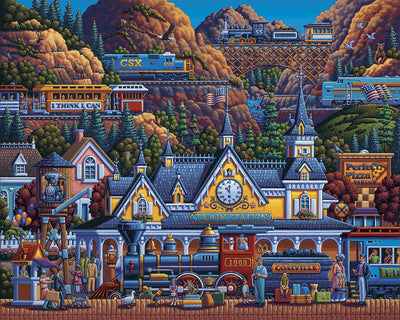 Train Station - Mini Puzzle - 250 Piece