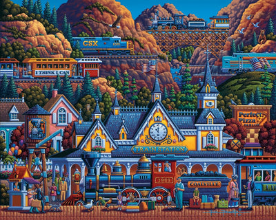 Train Station | 210 Piece Personal Puzzle