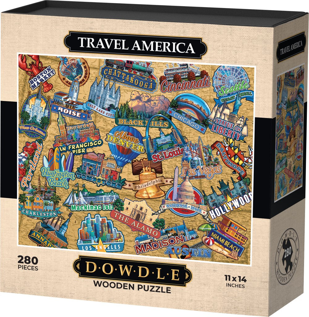 Travel America - Wooden Puzzle