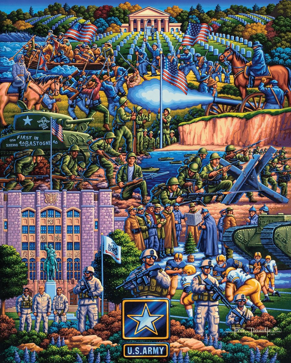 U.S. Army - Wooden Puzzle | Dowdle Folk Art