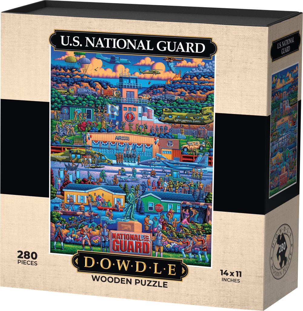AMERICA NAVY & U.S. ARMY ジグソーパズル 2点セット U.S. Army - Wooden Puzzle | Dowdle Folk Art