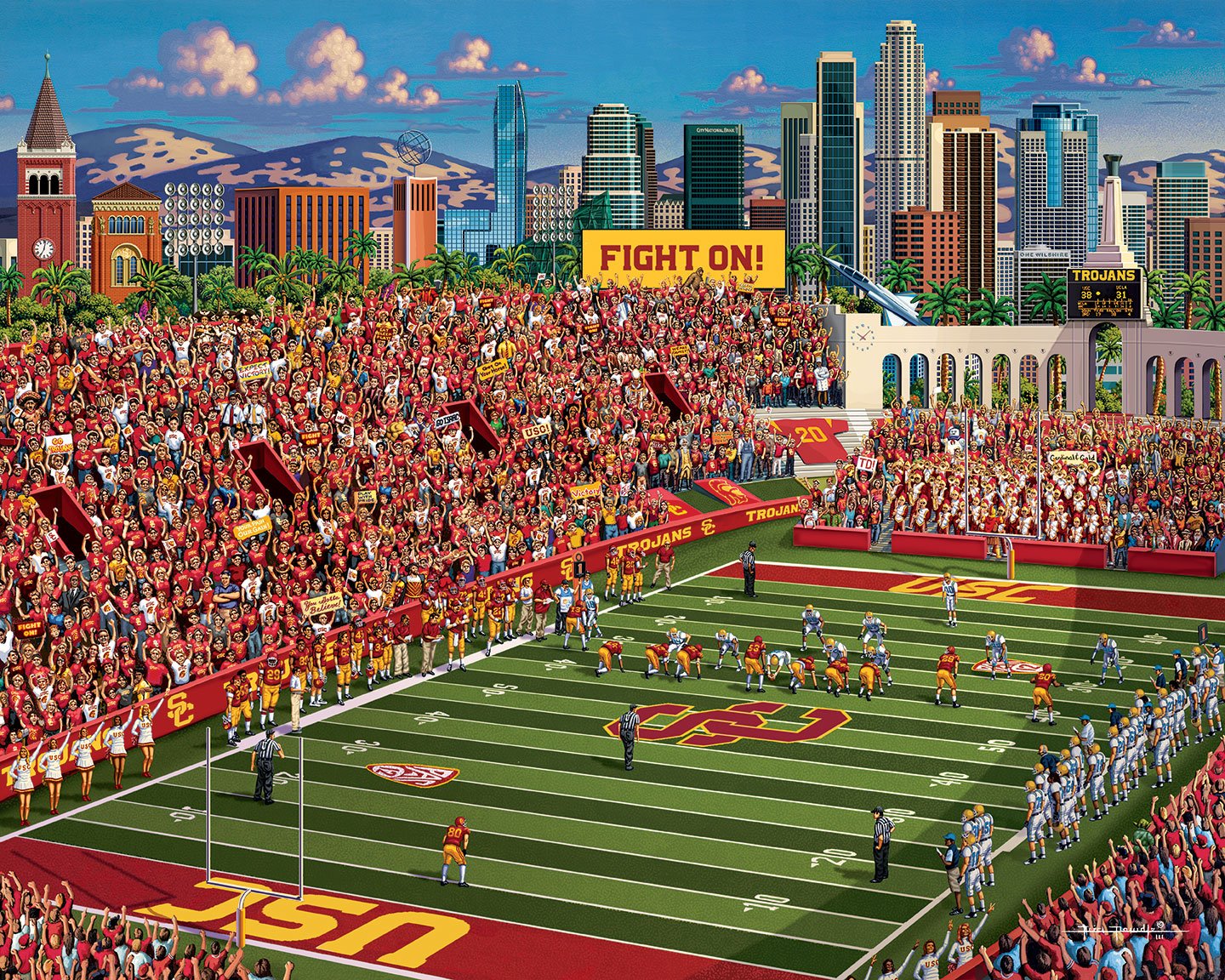 大人気!まとめ一覧 USC Trojans - 500 Piece Dowdle Jigsaw Puzzle ジグソーパズル