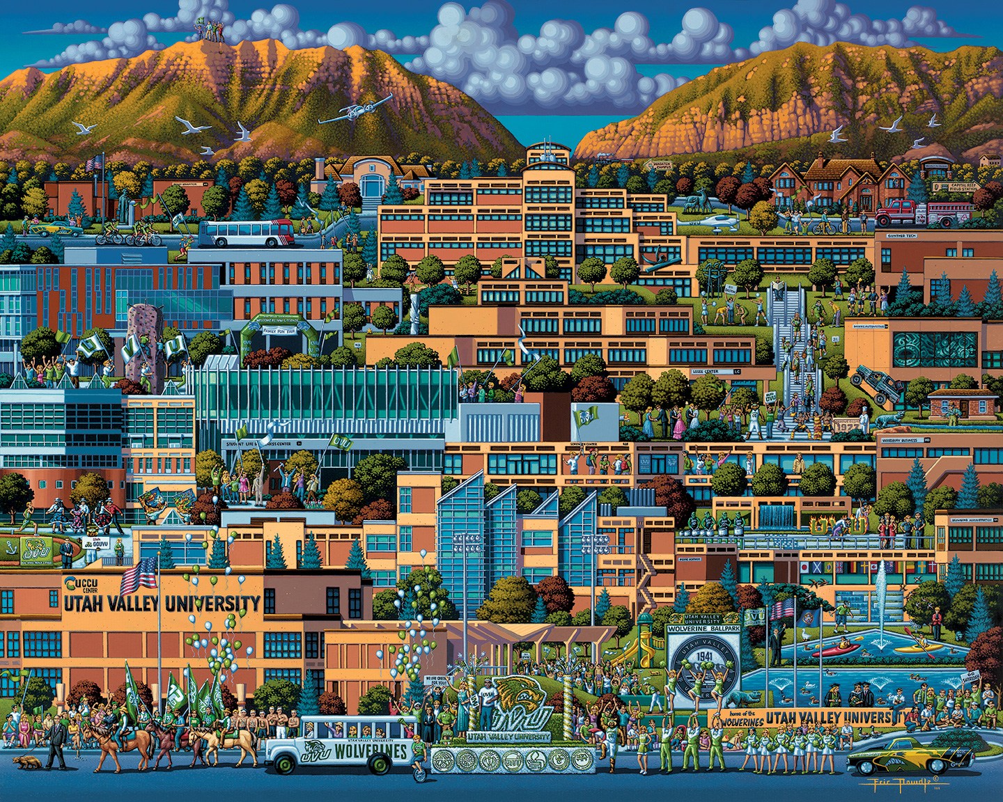 UVU Campus Canvas Gallery Wrap