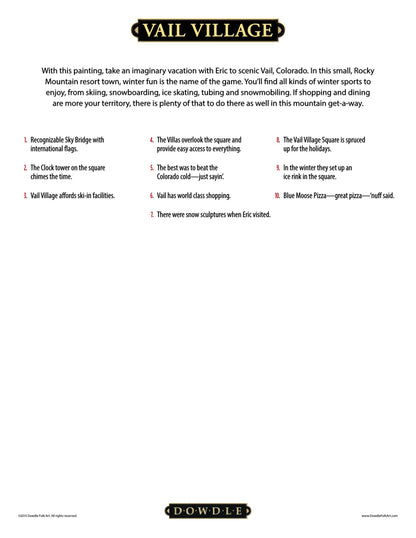 Vail Village Canvas Gallery Wrap