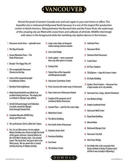 Vancouver Canvas Gallery Wrap