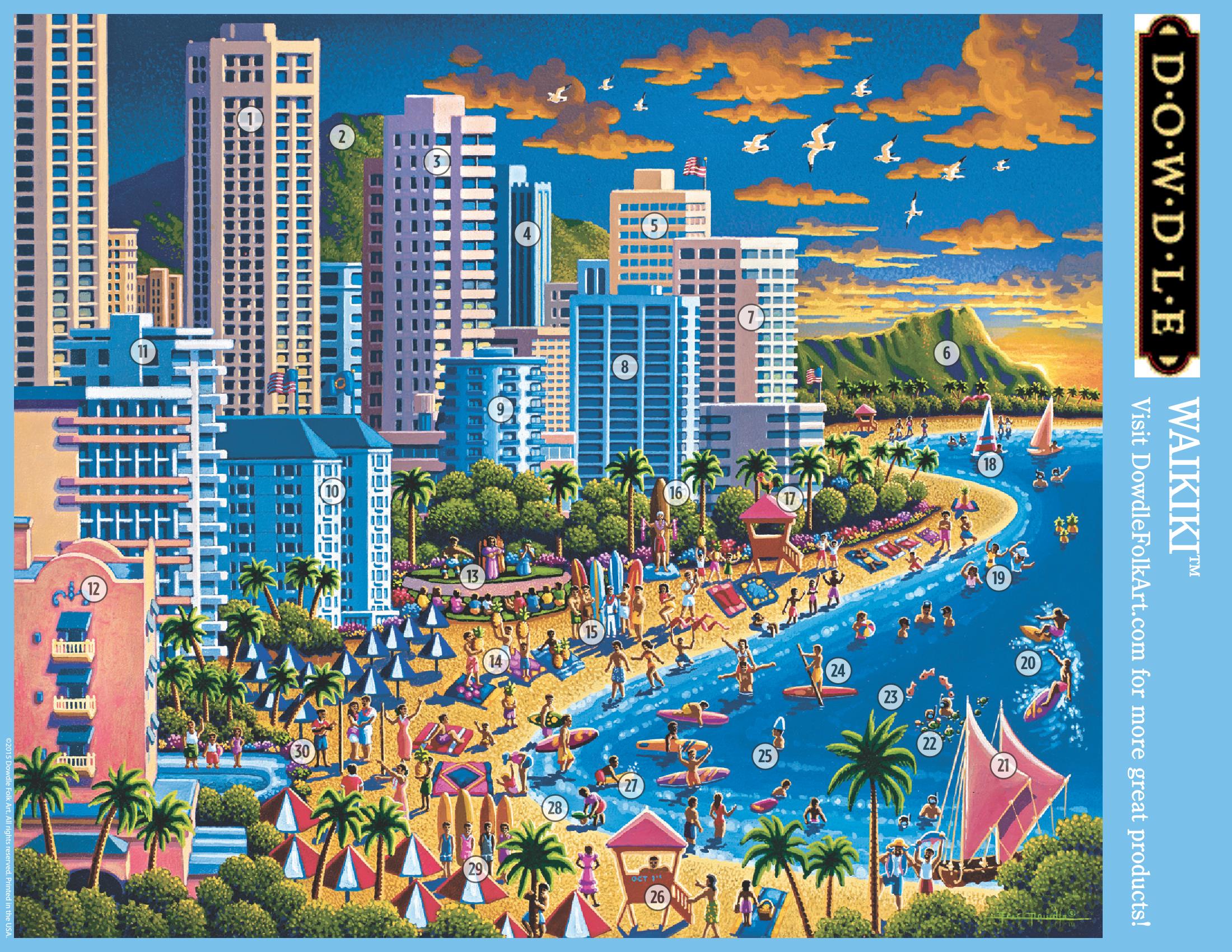 Waikiki - Mini Puzzle - 250 Piece