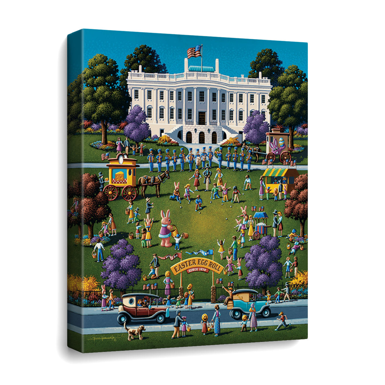 White House Easter Canvas Gallery Wrap