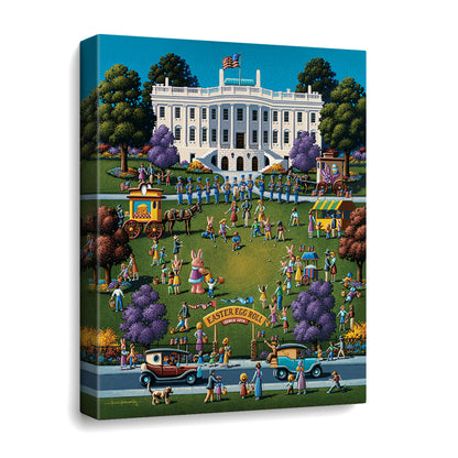 White House Easter Canvas Gallery Wrap