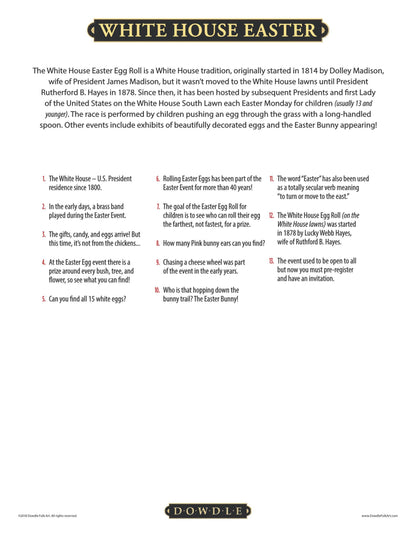 White House Easter Canvas Gallery Wrap