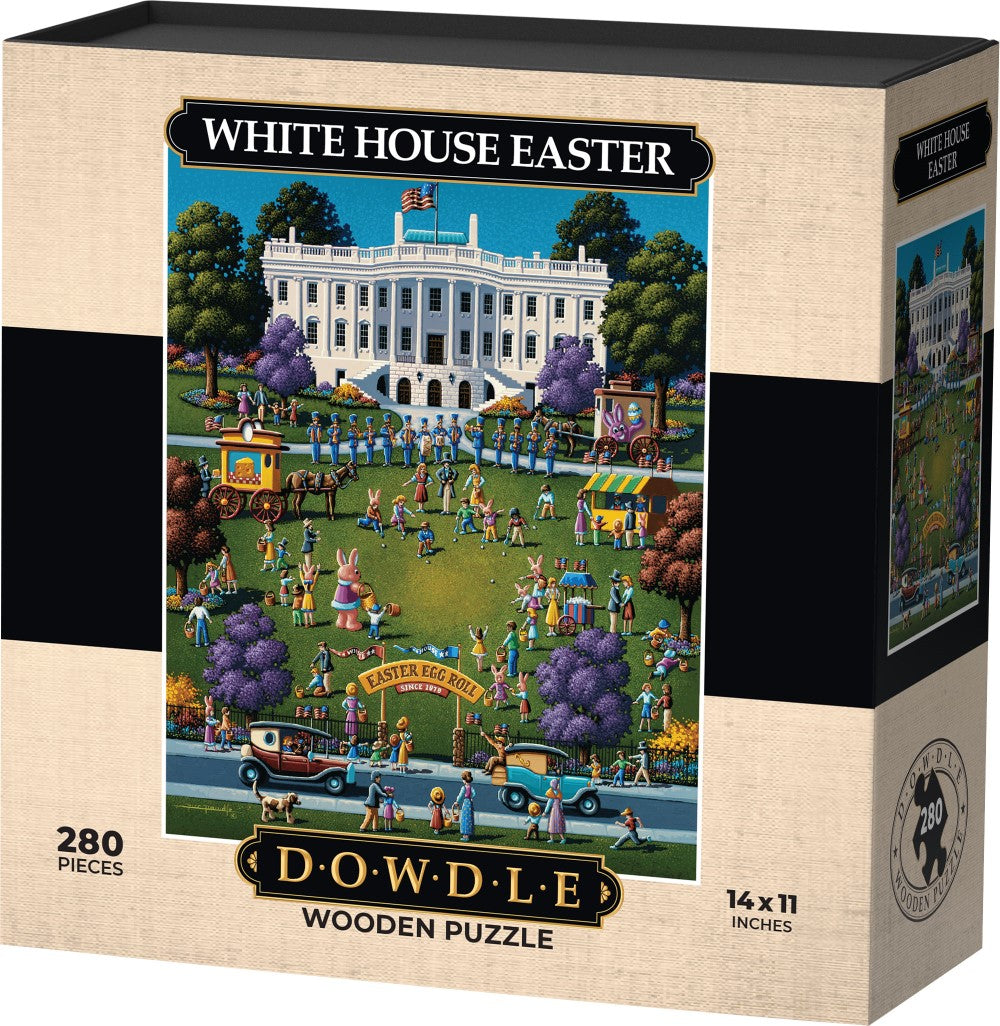 White House Easter - Wooden Puzzle