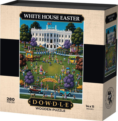 White House Easter - Wooden Puzzle
