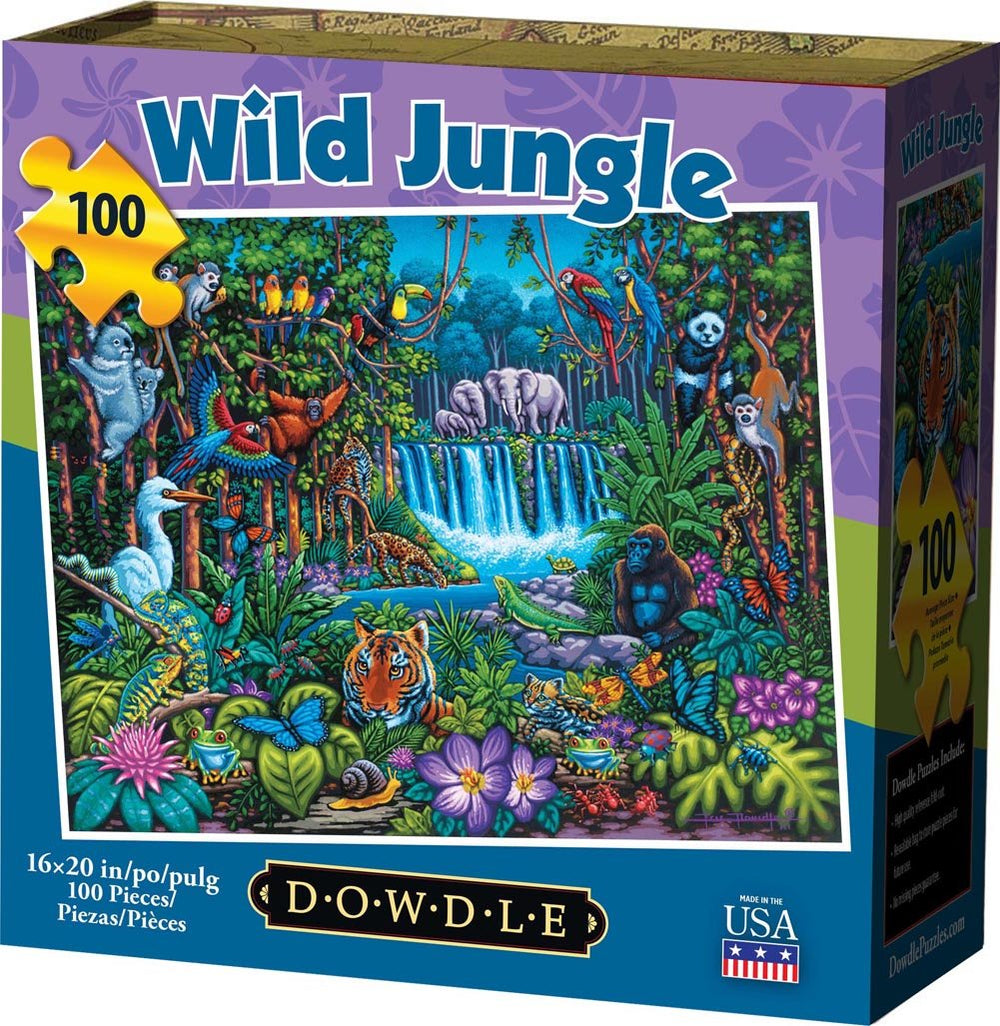 Wild Jungle | 100 Piece Dowdle Jigsaw Puzzle