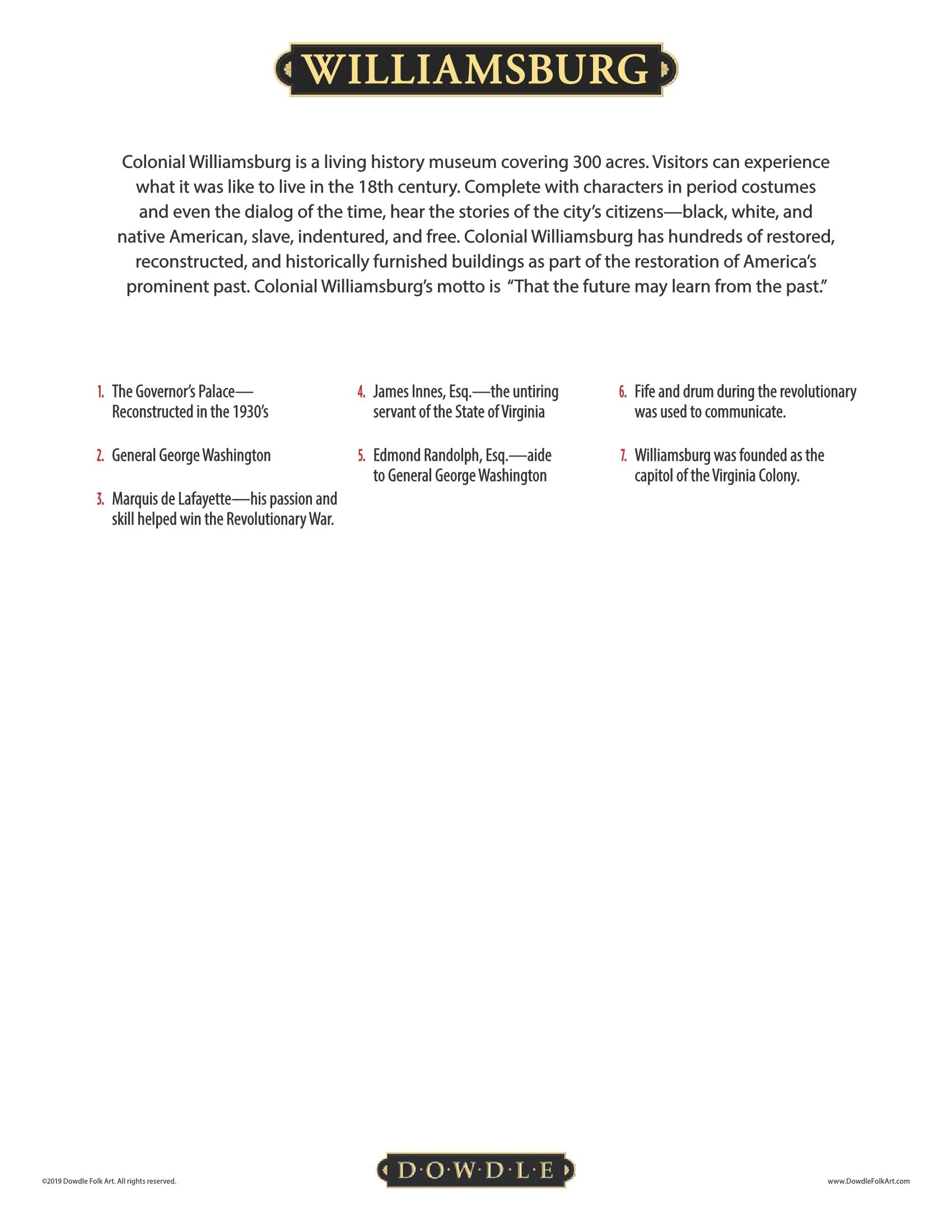 Williamsburg National Historic Park Canvas Gallery Wrap