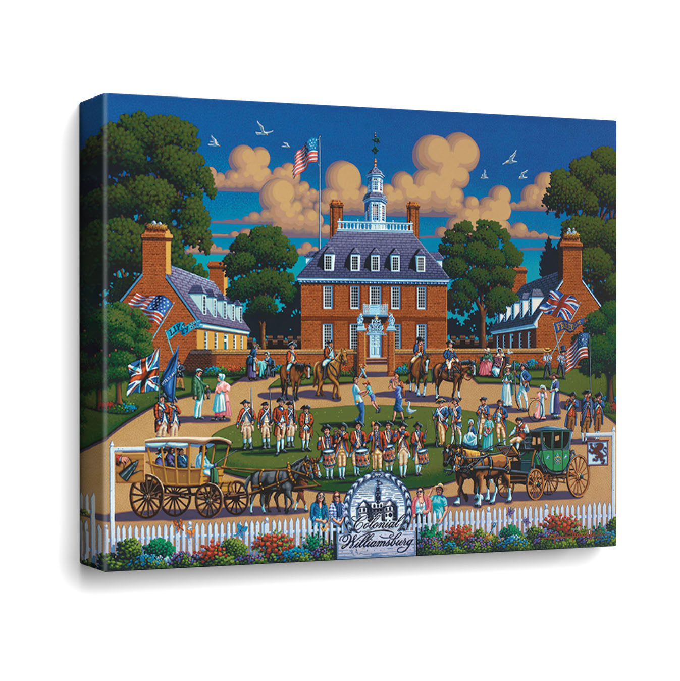 Williamsburg National Historic Park Canvas Gallery Wrap