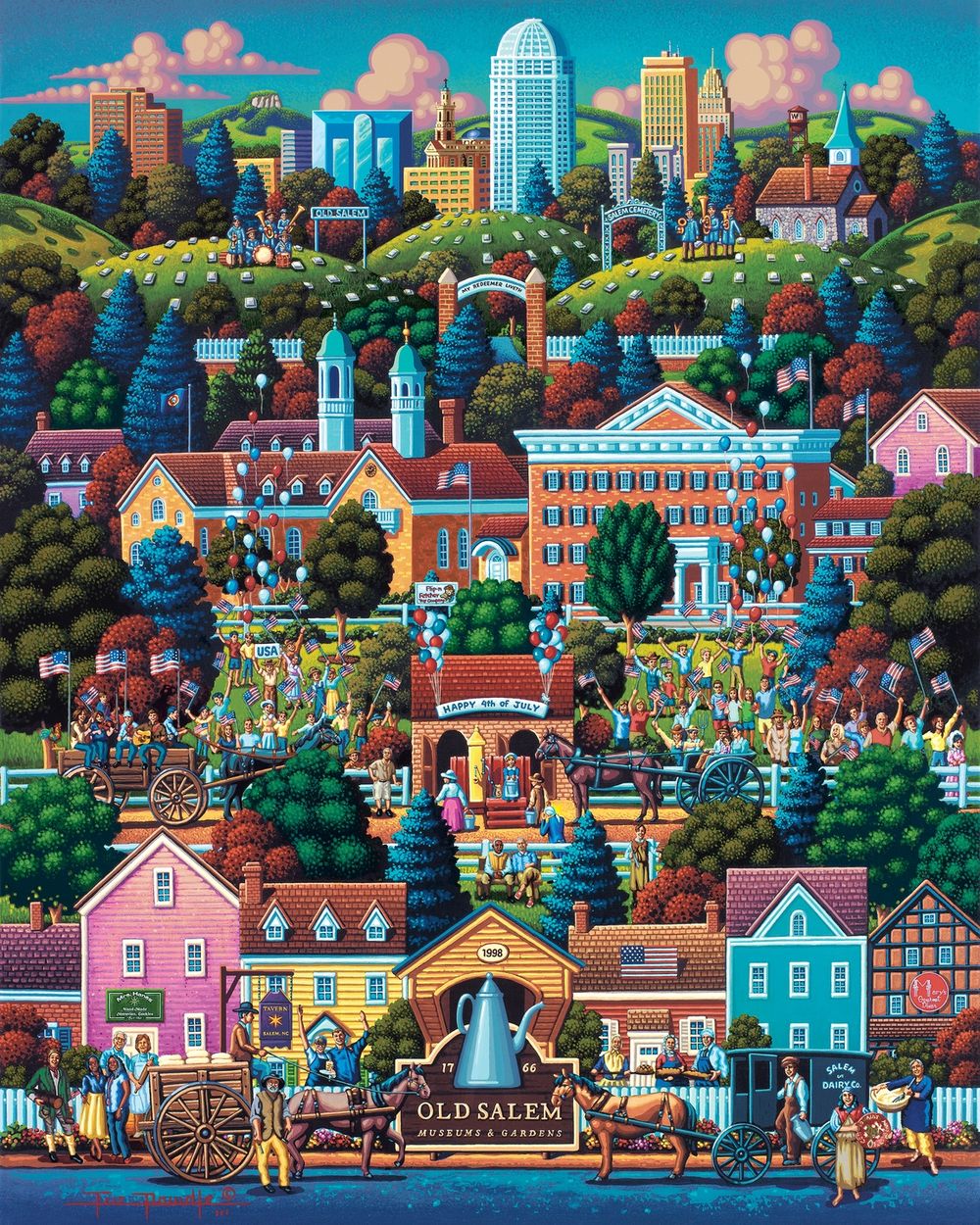 Winston-Salem - Wooden Puzzle