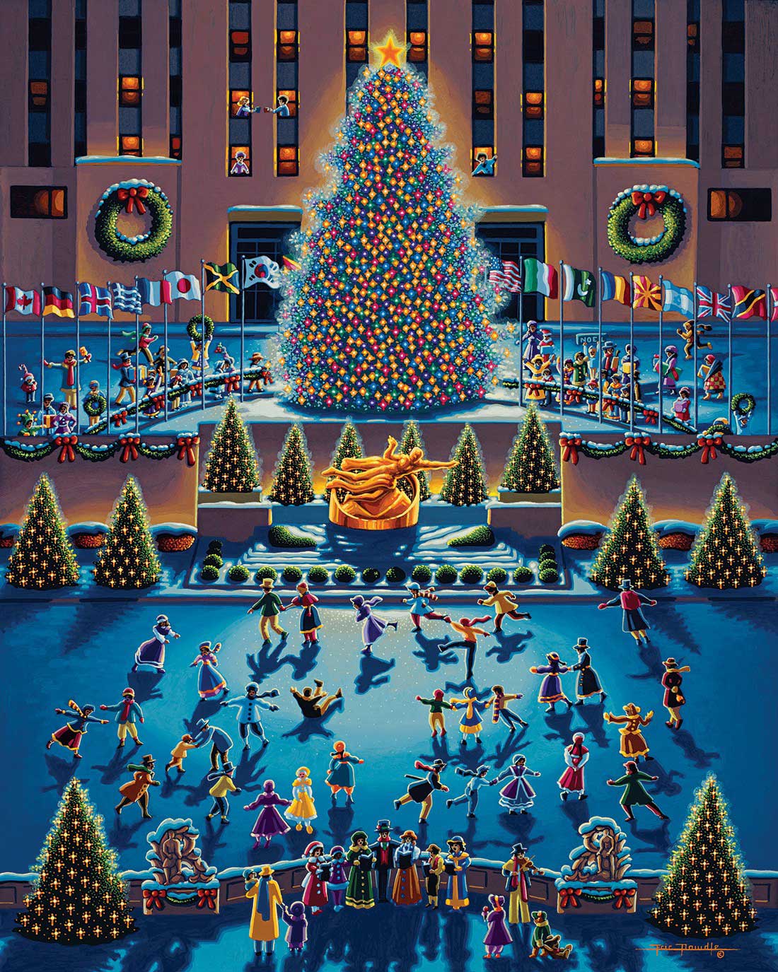 Winter Fun - Fine Art | Dowdle Folk Art – Boardwalk Puzzles