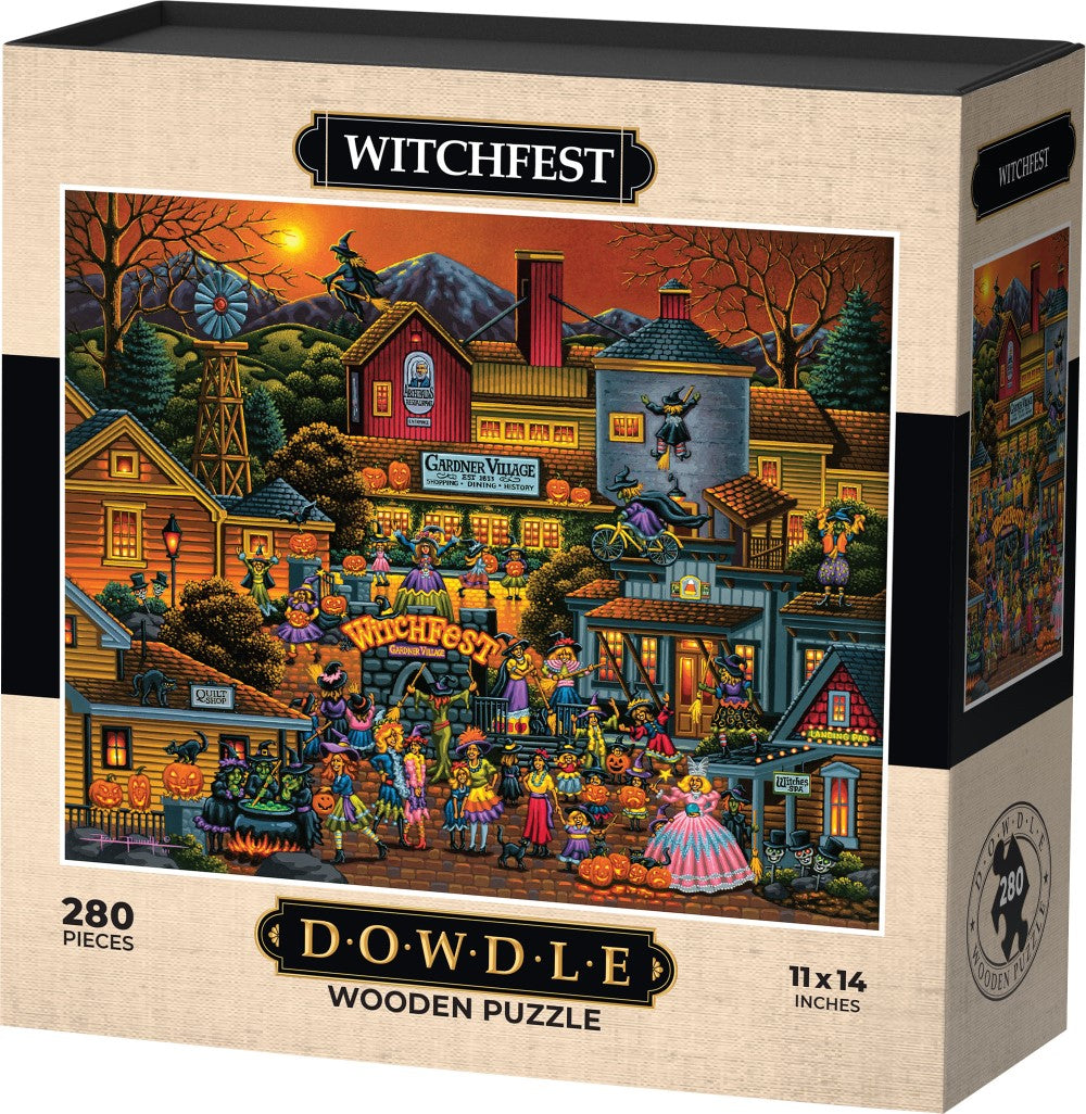 Witchfest - Wooden Puzzle | Dowdle Folk Art