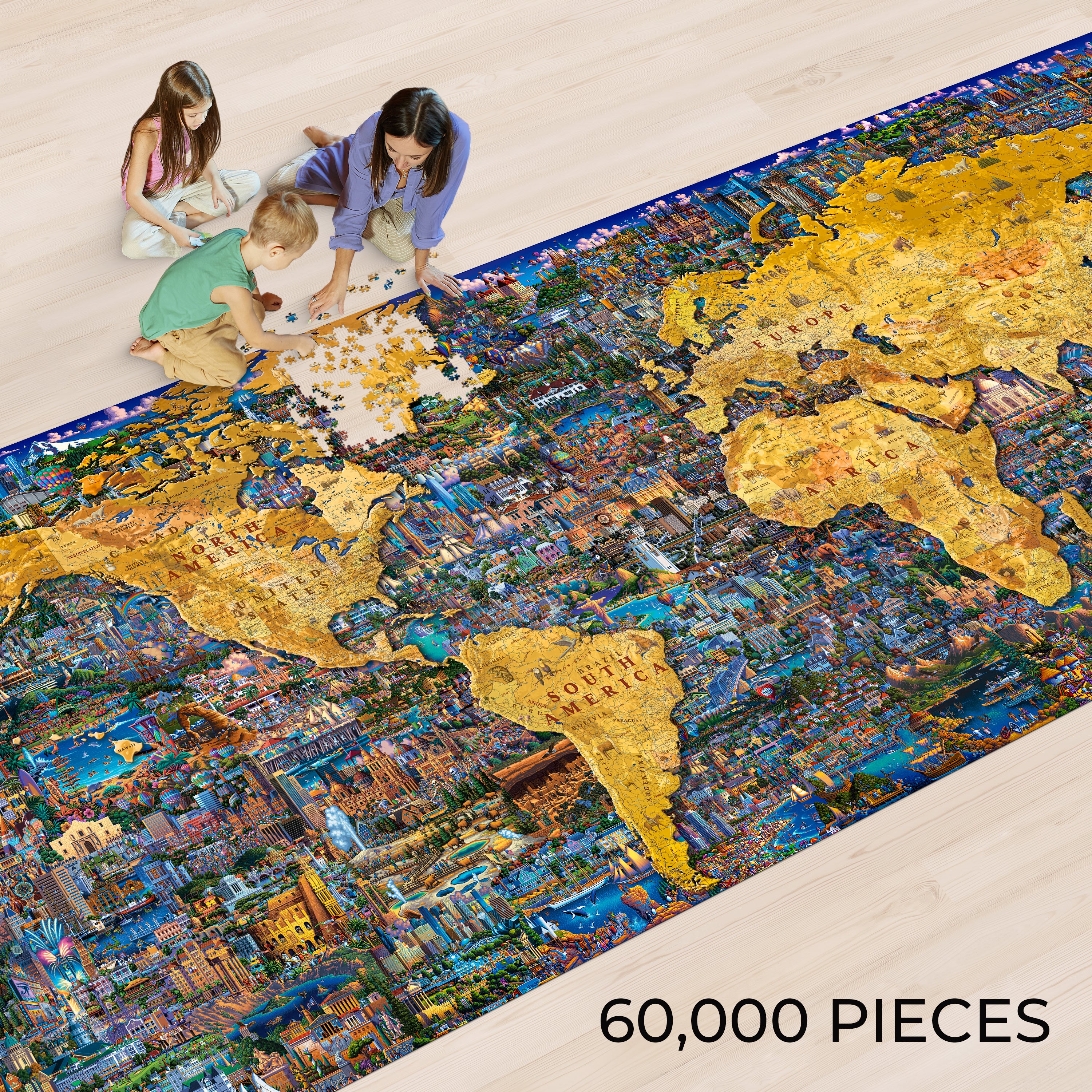 What a Wonderful World The World s Largest Puzzle