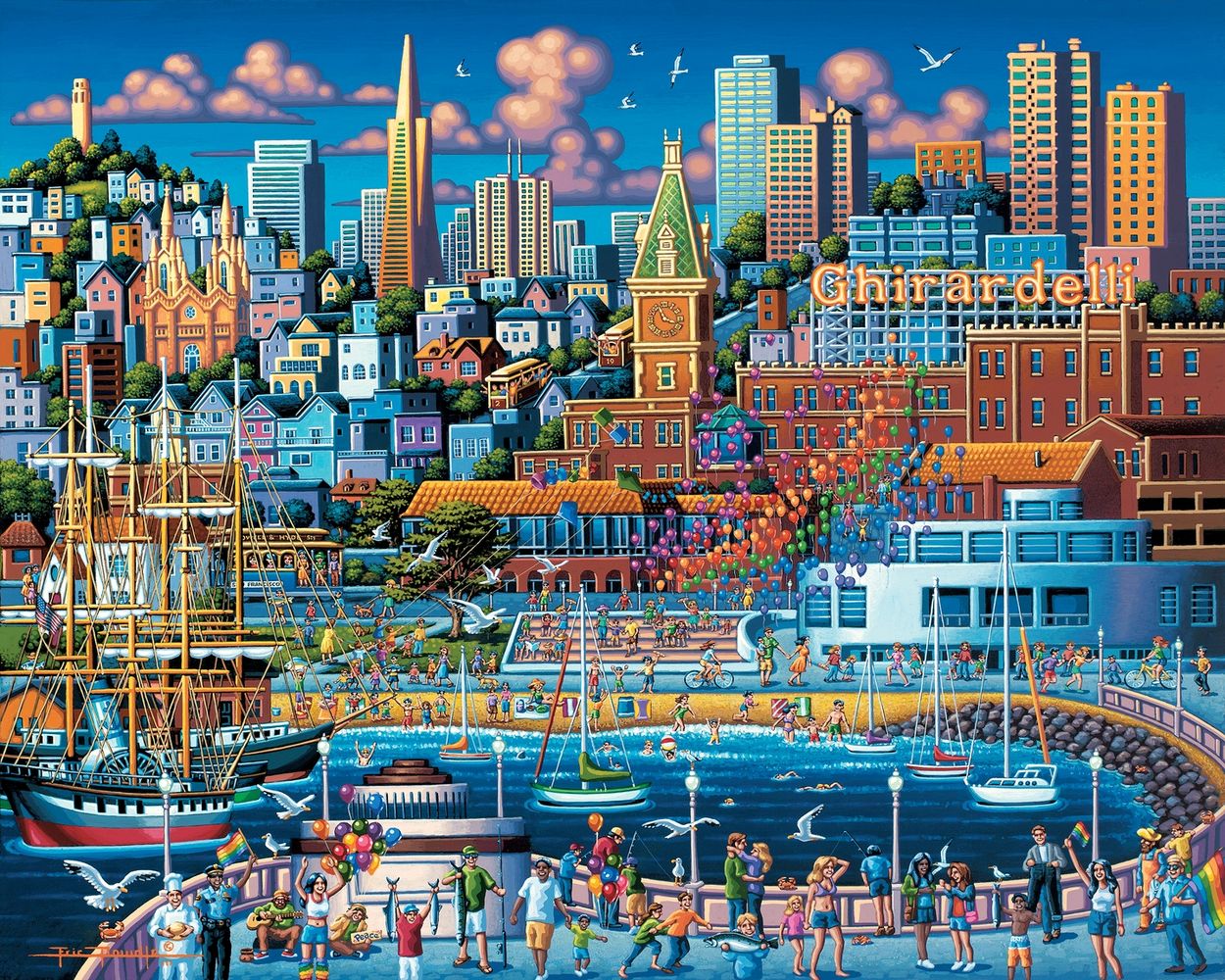 San Francisco Pier | 210 Piece Personal Puzzle
